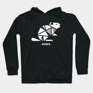 Funny Polish Internet Meme Bobr Bober Kurwa Geometric Beaver Art Hoodie